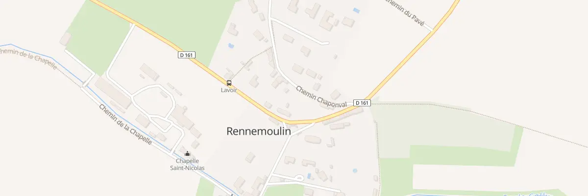 Plan du 3 Che de Chaponval à Rennemoulin