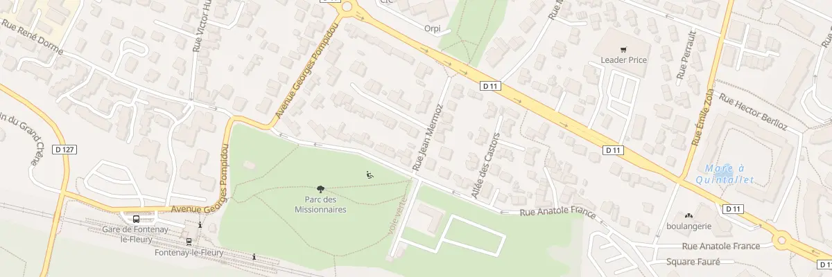 Plan du 1 Rue Hélène Boucher à Fontenay-le-Fleury
