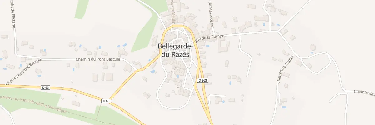 Plan du 11 Pl de l’Eglise à Bellegarde-du-Razès
