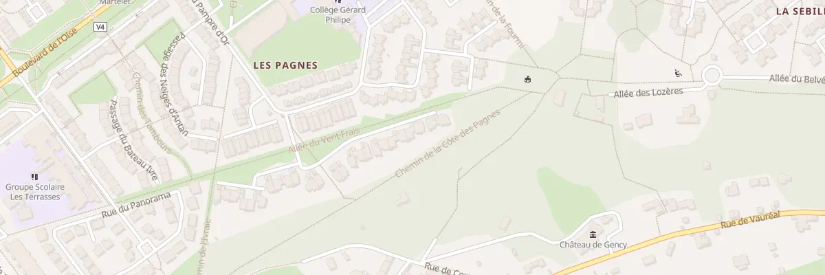 Plan du 4 Rue du Passeur d’Etoiles à Cergy