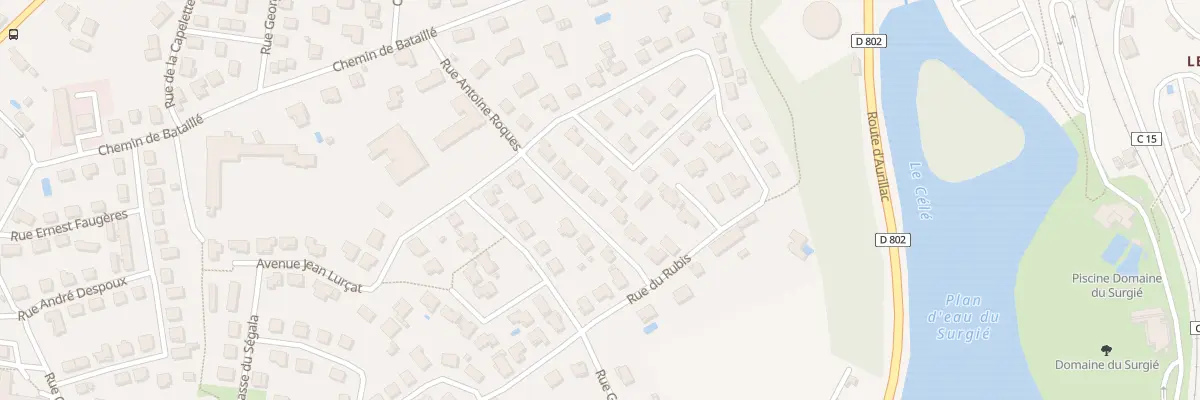 Plan du 8 Rue Antoine Roques à Figeac