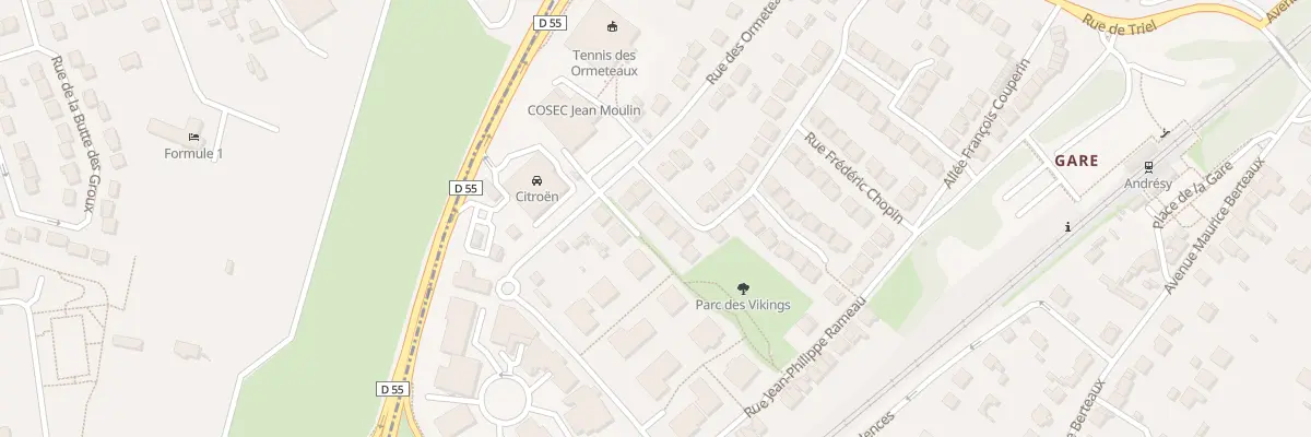 Plan du 9 Rue Georges Bizet à Andrésy