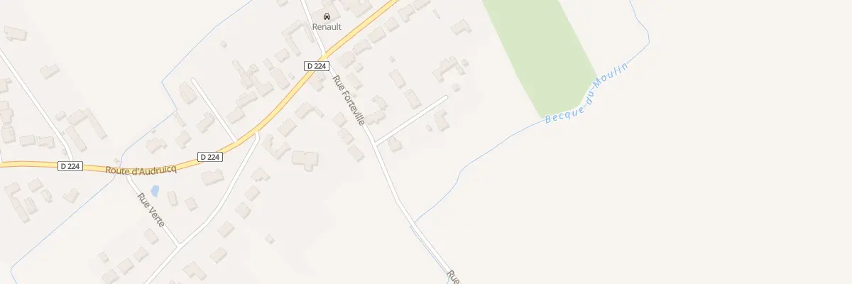 Plan du 13 Rue Forteville à Nortkerque