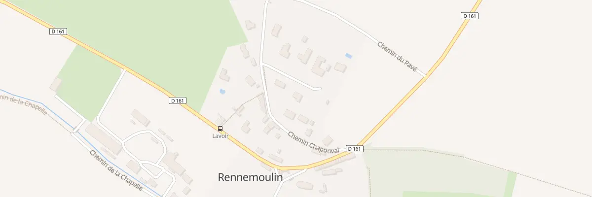 Plan du 10 Che de Chaponval à Rennemoulin
