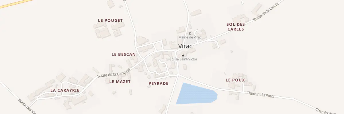 Plan du 40 Rte du Lac à Virac