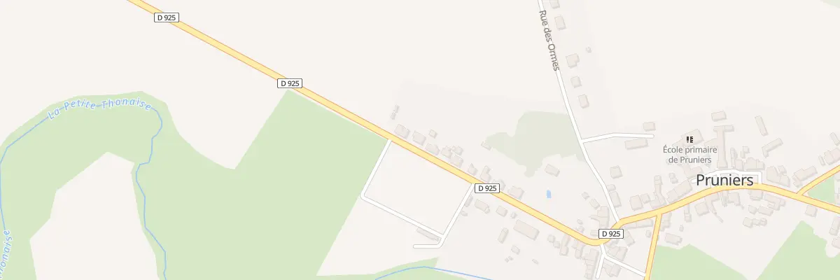 Plan du 36 Rte de Châteauroux à Pruniers