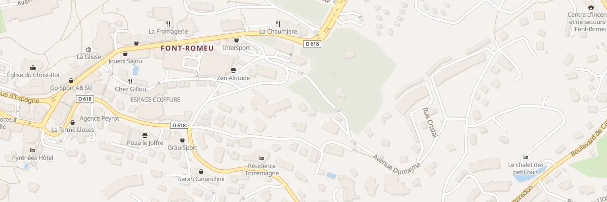 Plan du 15 Av Dumayne à Font-Romeu-Odeillo-Via