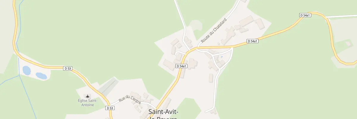 Plan du 11 Rue Principale à Saint-Avit-le-Pauvre