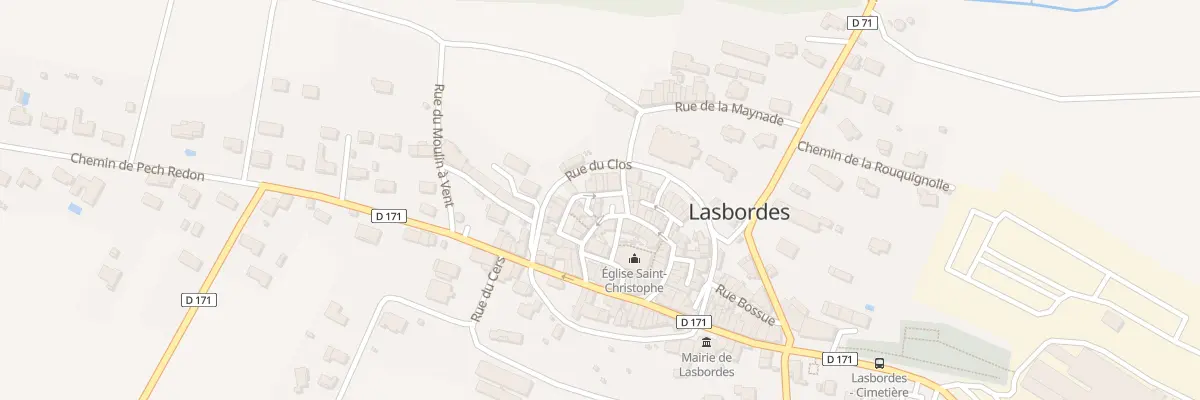 Plan du 28 Rue Circulaire à Lasbordes