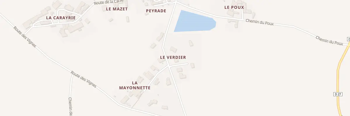 Plan du 5097 Le Verdier à Virac