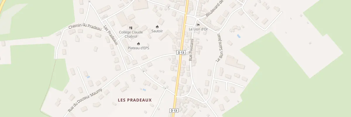 Plan du 46 Rte de Limoges à Ahun