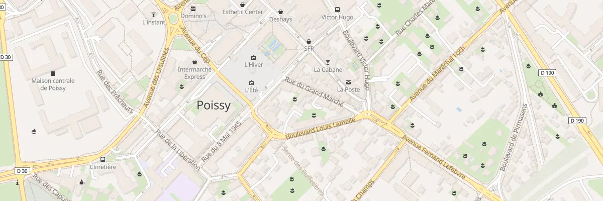 Plan du 8 Rue du Grand Marché à Poissy