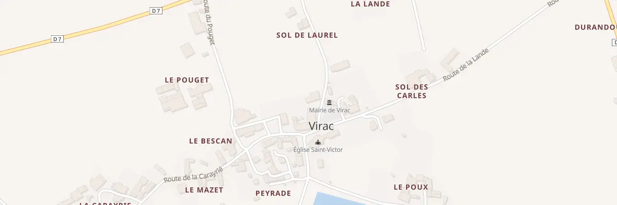 Plan du 5 Rte du Stade à Virac