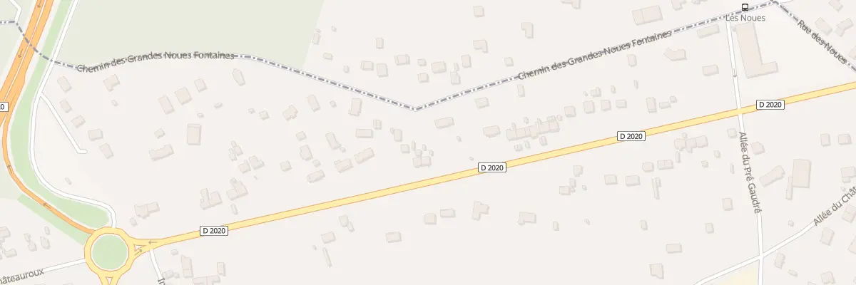 Plan du 50 Av de Chateauroux à Méreau