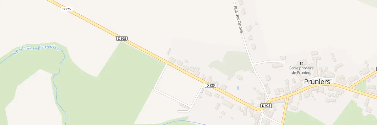 Plan du 34 Rte de Châteauroux à Pruniers