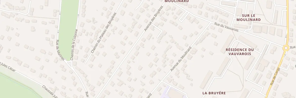Plan du 15 Av des Bruyeres à Osny