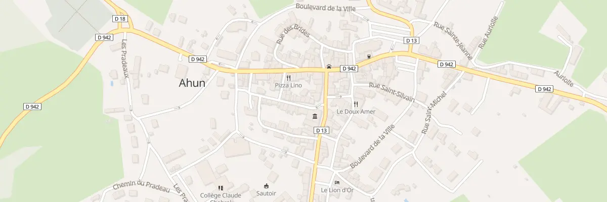 Plan du 4 Rue Fiacre à Ahun