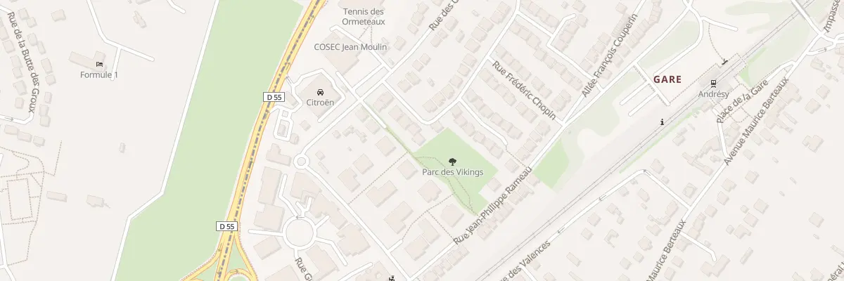 Plan du 3 Rue Georges Bizet à Andrésy