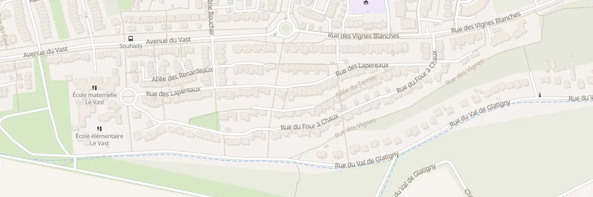 Plan du 35 Rue des Lapereaux à Jouy-le-Moutier