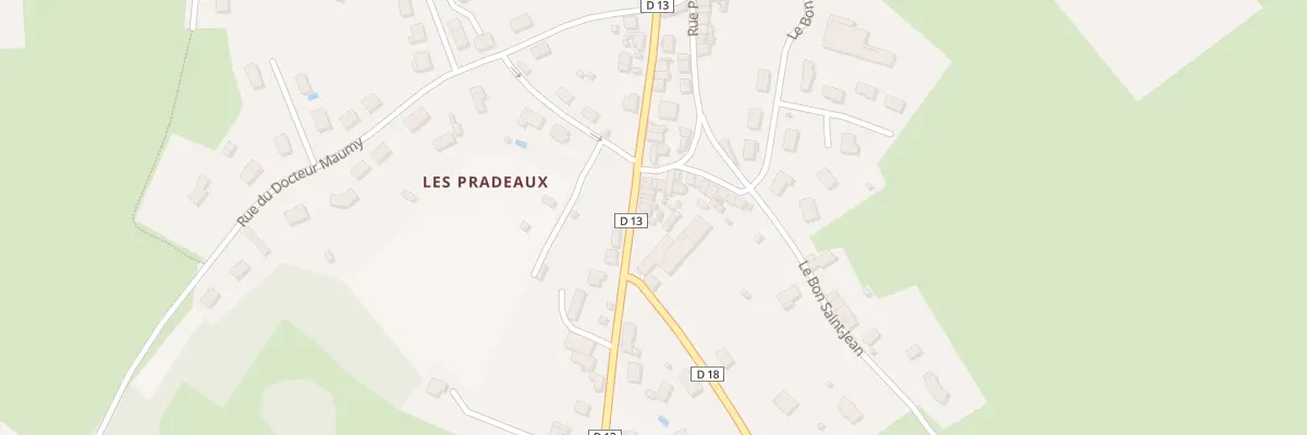 Plan du 61 Rte de Limoges à Ahun