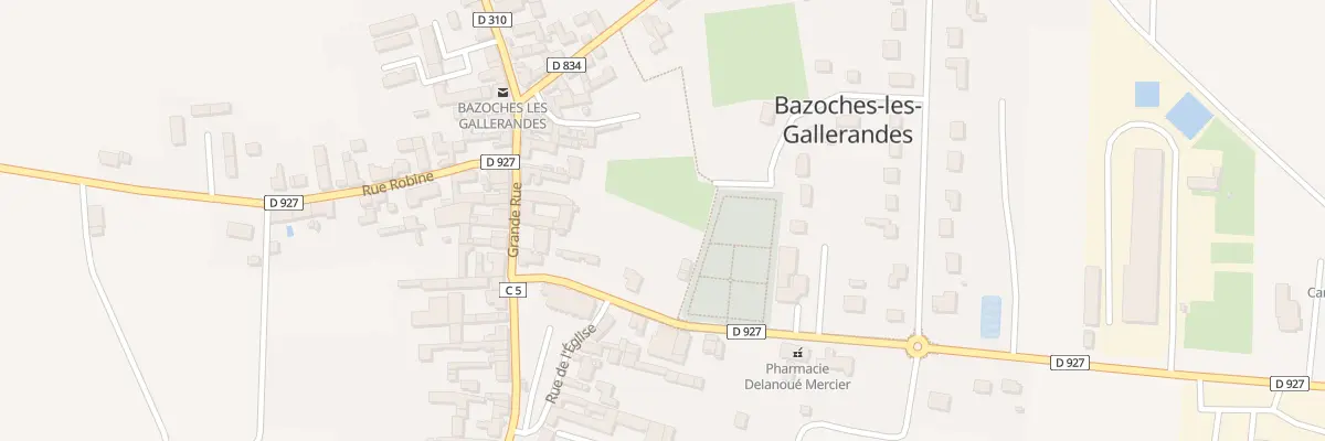 Plan du 8B Gr Grande Rue à Bazoches-les-Gallerandes
