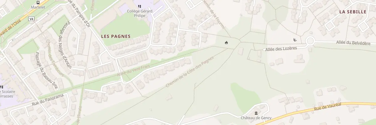 Plan du 1 Rue du Passeur d’Etoiles à Cergy