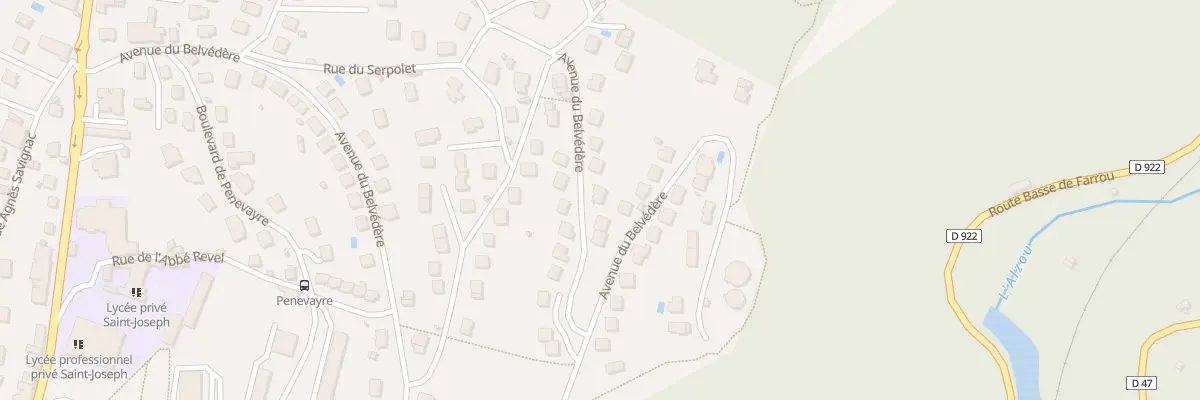 Plan du 53 Av du Belvédère à Villefranche-de-Rouergue
