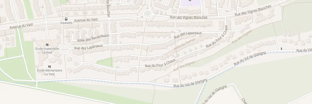 Plan du 33 Rue des Lapereaux à Jouy-le-Moutier