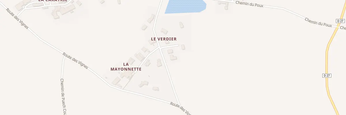 Plan du 5132 Le Verdier à Virac