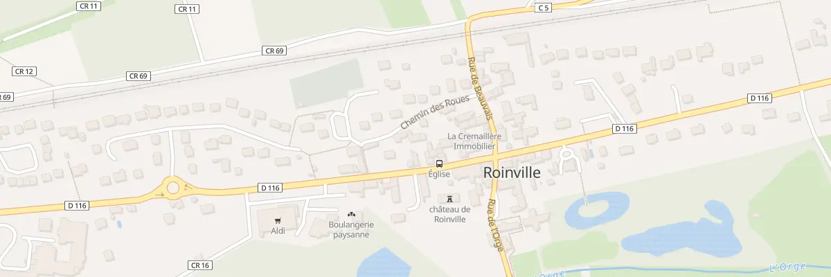 Plan du 16 Rue du Petit Château à Roinville