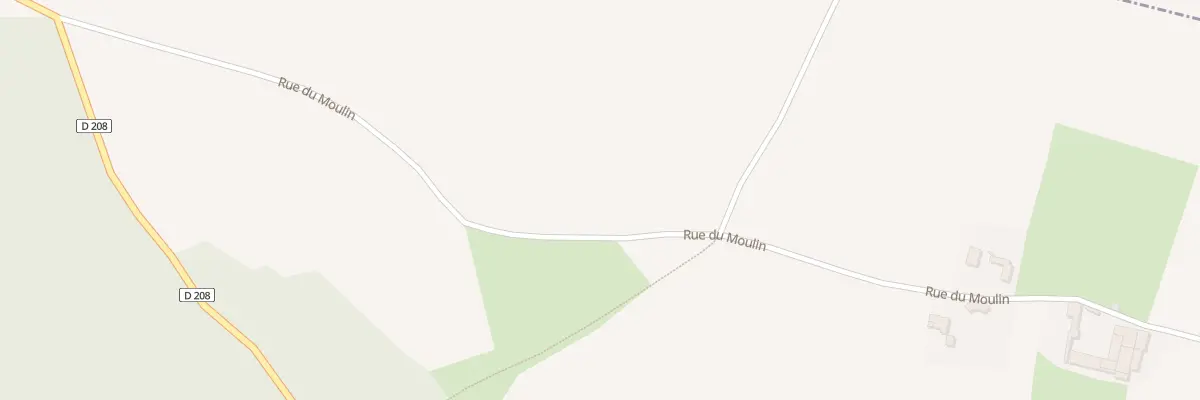 Plan du 5002F Rue du Moulin à Bouvelinghem