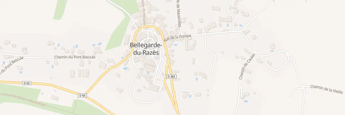 Plan du 2 Rue de la Pompe à Bellegarde-du-Razès