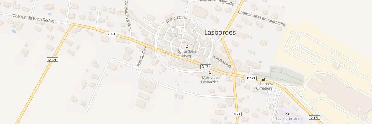Plan du 93 Le Village à Lasbordes