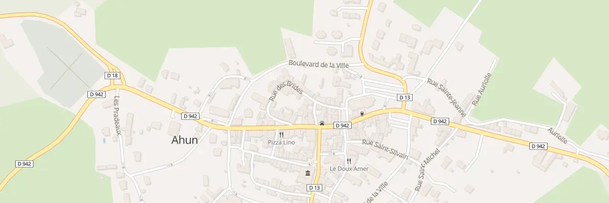 Plan du 2 Rue Rene Cassin à Ahun