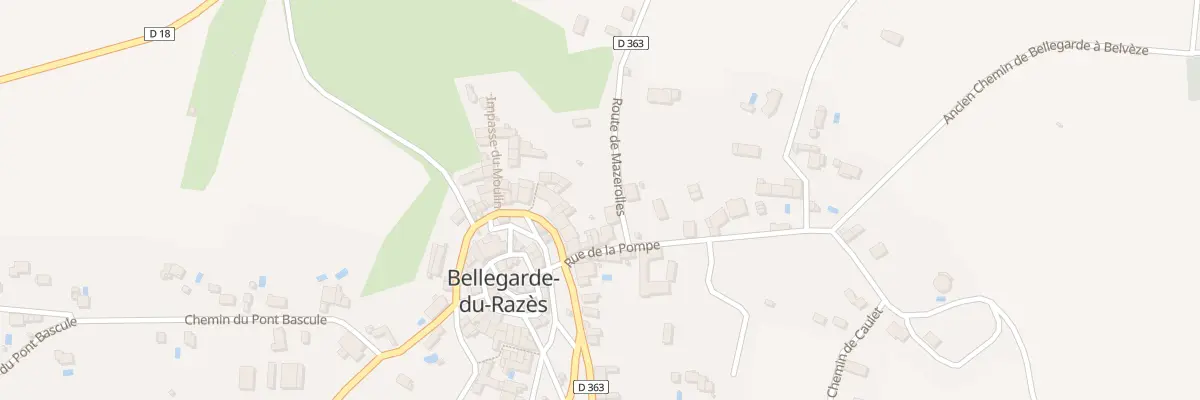 Plan du 21 Gr Circulade à Bellegarde-du-Razès