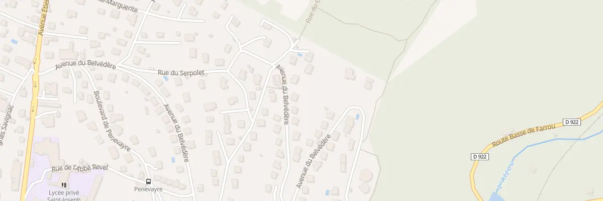 Plan du 47 Av du Belvédère à Villefranche-de-Rouergue