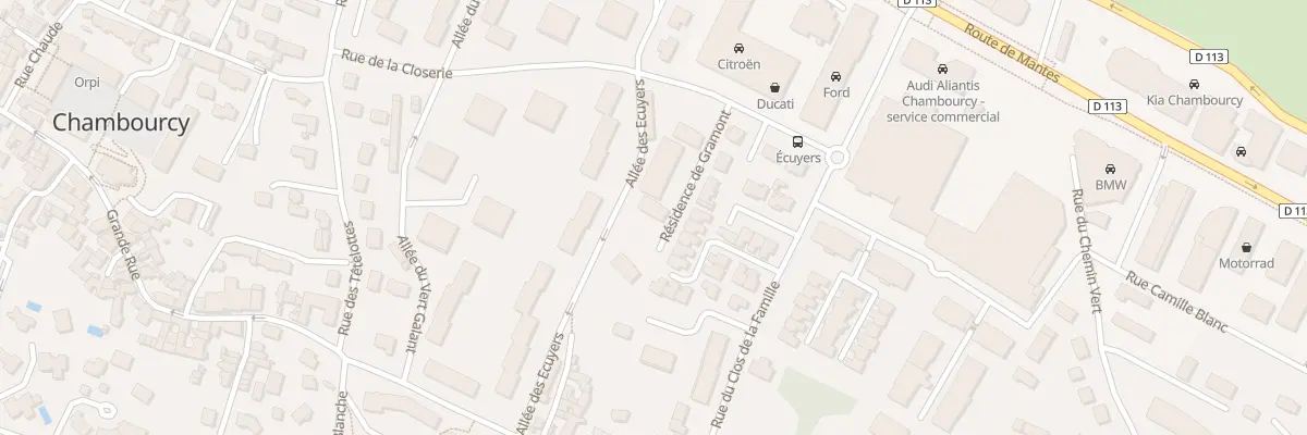Plan du 5063 Rue de la Closerie à Chambourcy