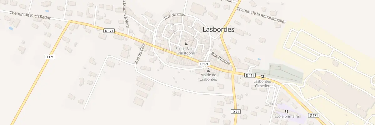 Plan du 21 Rue Grand Rue à Lasbordes