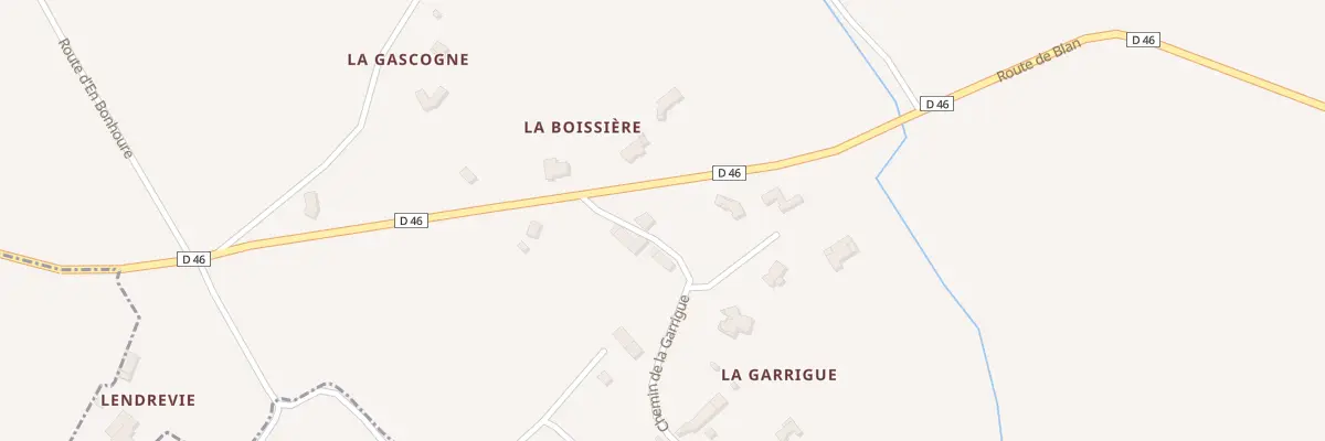 Plan du 55 Che de la Garrigue à Lempaut