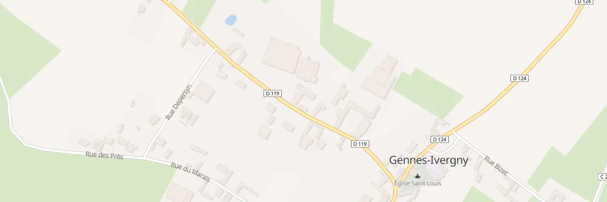 Plan du 30 Rte de Berck à Gennes-Ivergny