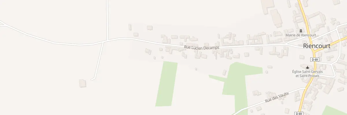 Plan du 45 Rue Lucien Décamps à Riencourt