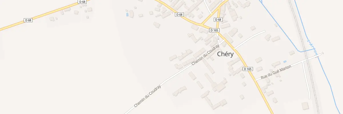 Plan du 20B Che du Coudray à Chéry