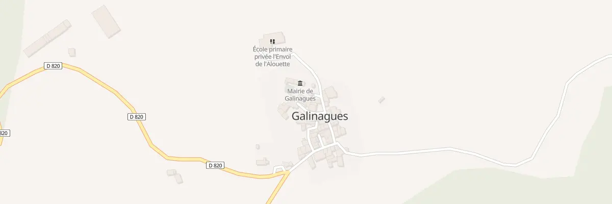 Plan du 14 Le Village à Galinagues