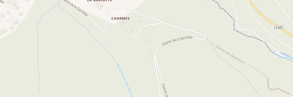 Plan du 12 Che de la Gariotte aux Brunels