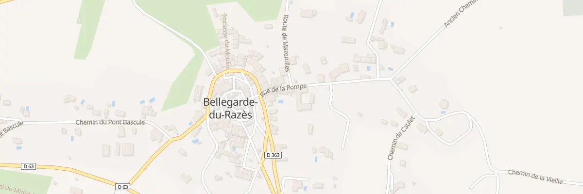Plan du 14 Rue de la Pompe à Bellegarde-du-Razès
