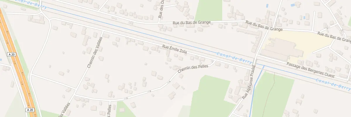Plan du 16 Rue Emile Zola à Vierzon