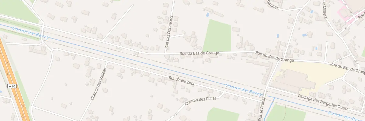 Plan du 109 Rue du Bas de Grange à Vierzon