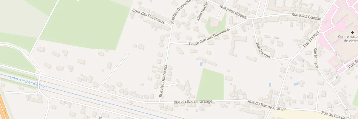 Plan du 17 Ptr Petite Rue des Donneaux à Vierzon