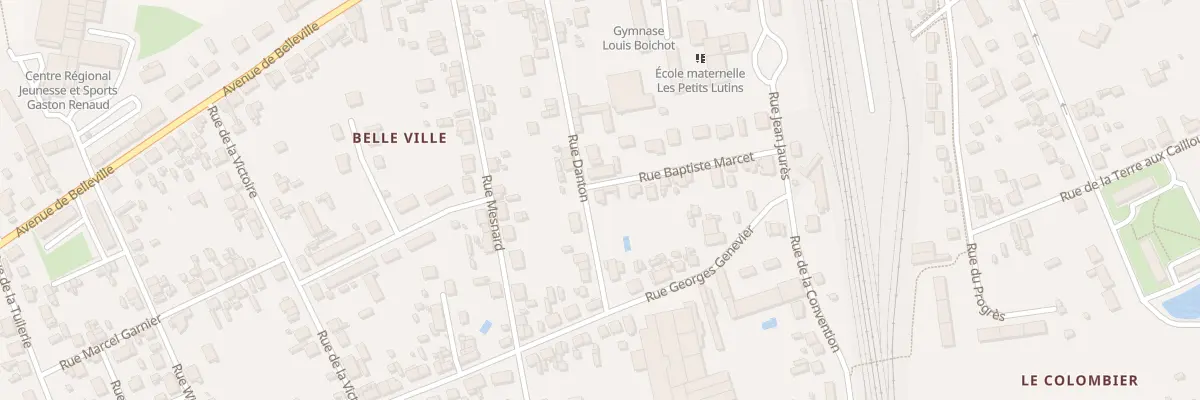 Plan du 25 Rue Danton à Salbris