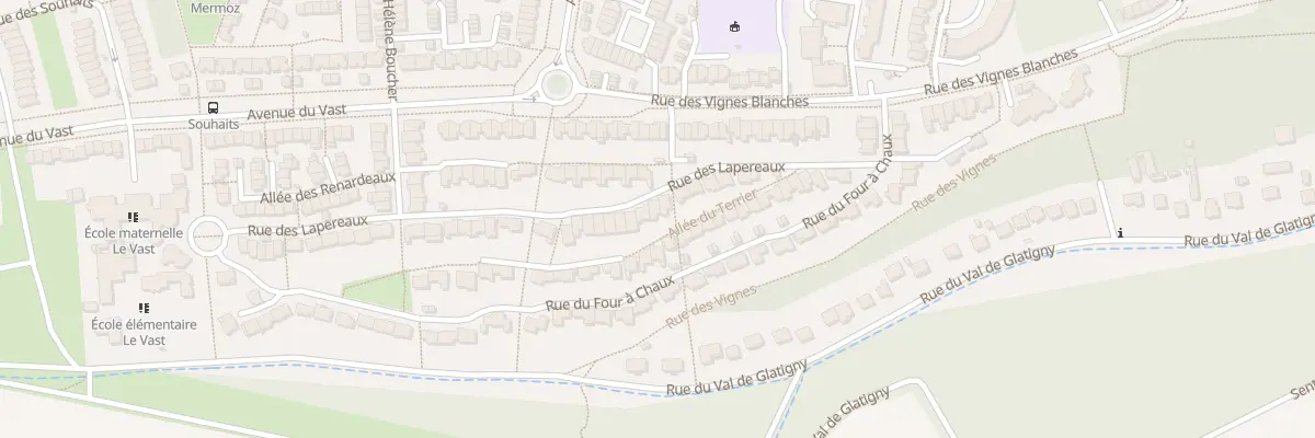 Plan du 21 Rue des Lapereaux à Jouy-le-Moutier